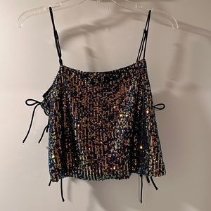 Shimmer Crop Top